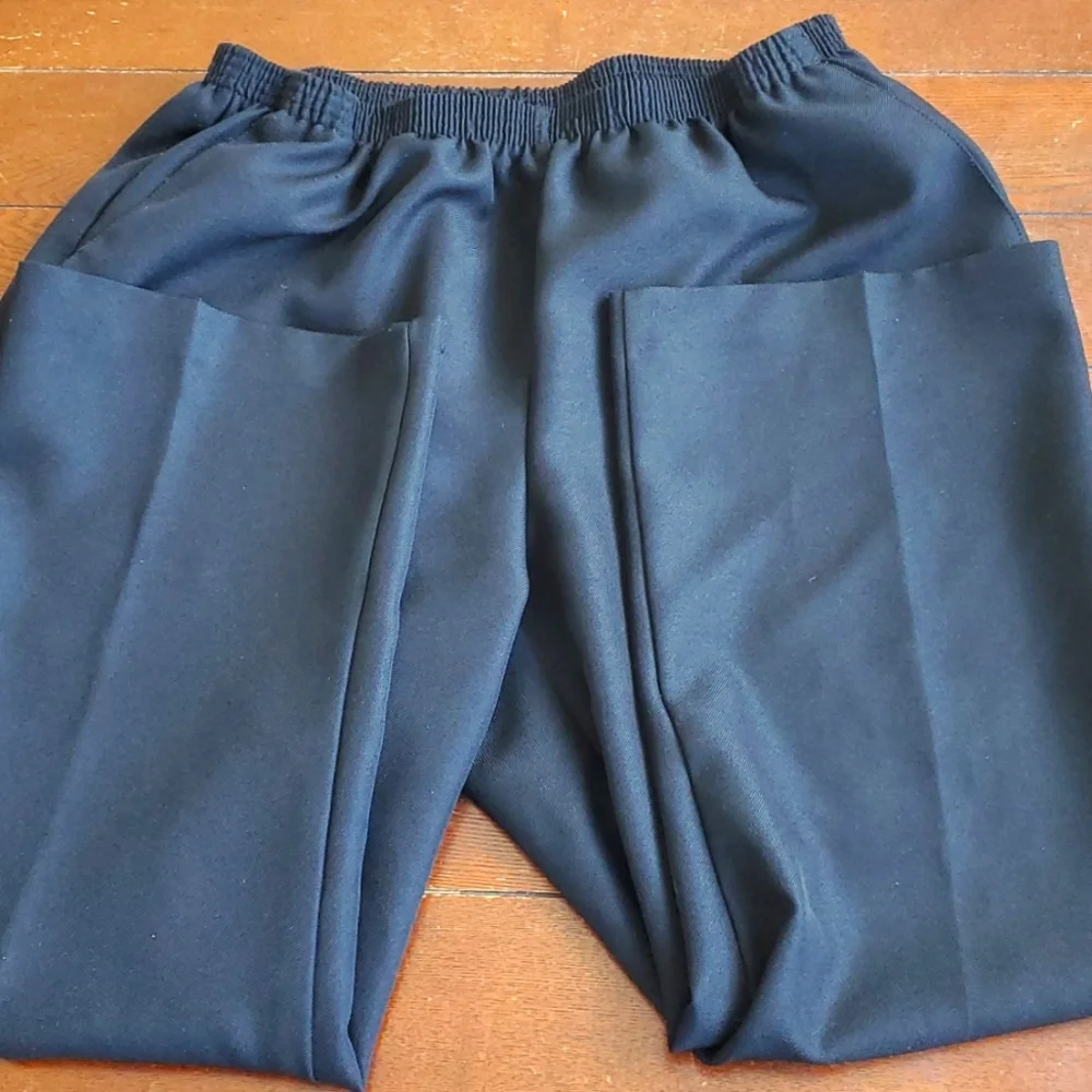 Alfred dunner 18w black elastic waist polyester pants - Picture 1 of 2